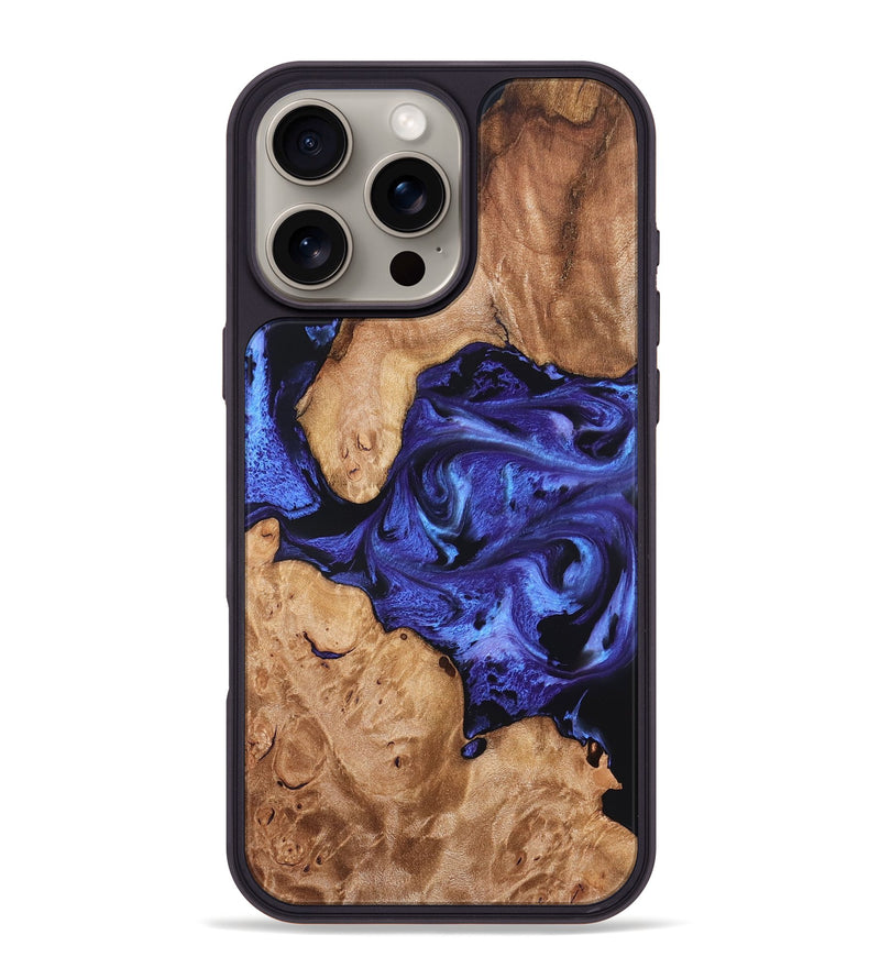 iPhone 16 Pro Max Wood Phone Case - Latoya (Purple, 827492)
