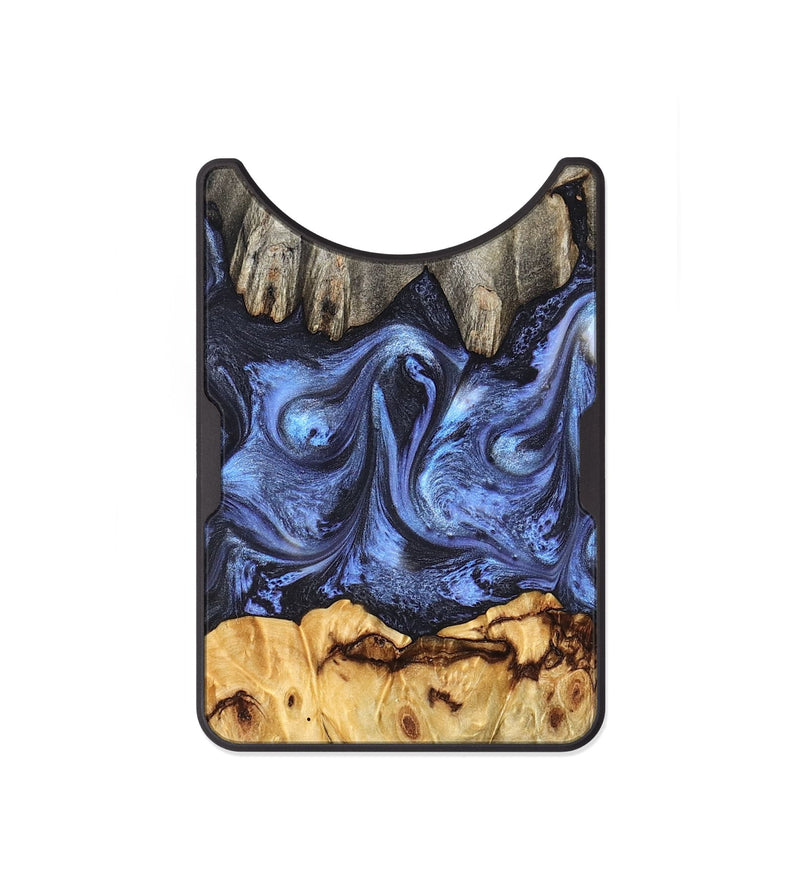 Alloy Wood Wallet - Jasmyn (Blue, 827493)