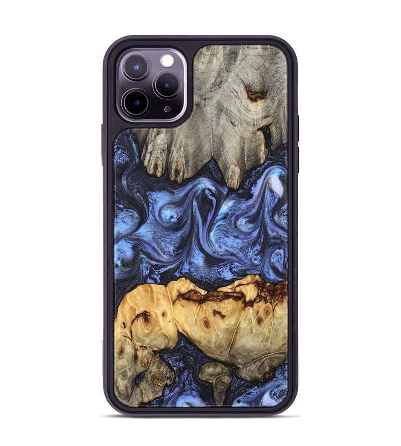 iPhone 11 Pro Max Wood Phone Case - Jasmyn (Blue, 827493)