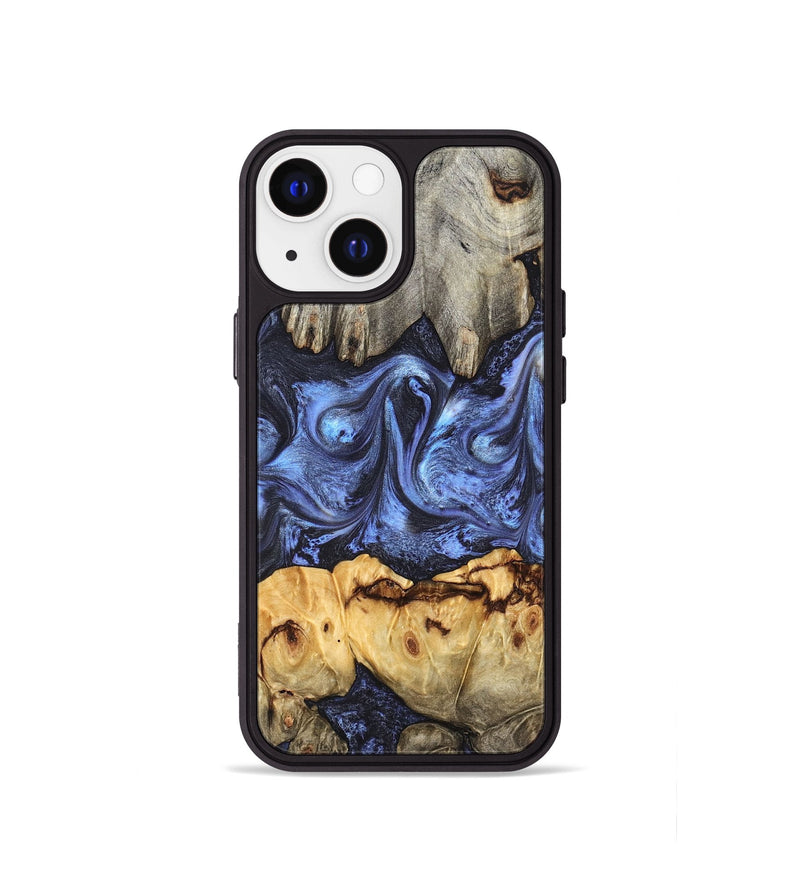 iPhone 13 mini Wood Phone Case - Jasmyn (Blue, 827493)