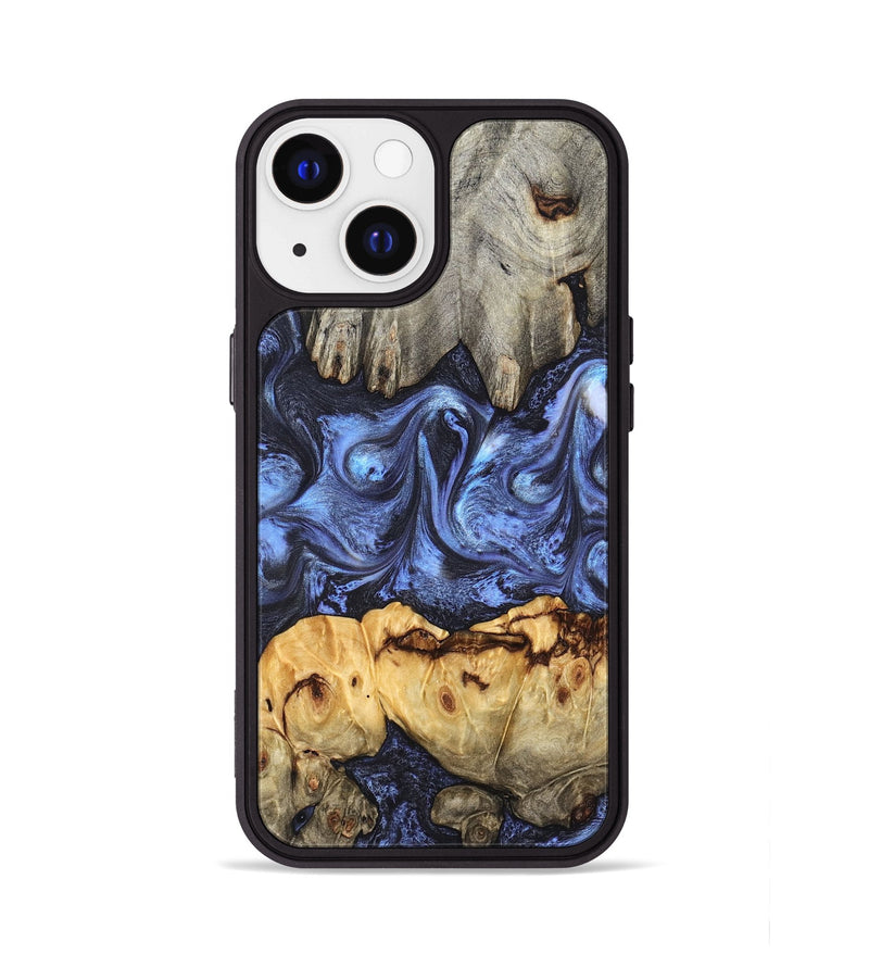iPhone 13 Wood Phone Case - Jasmyn (Blue, 827493)