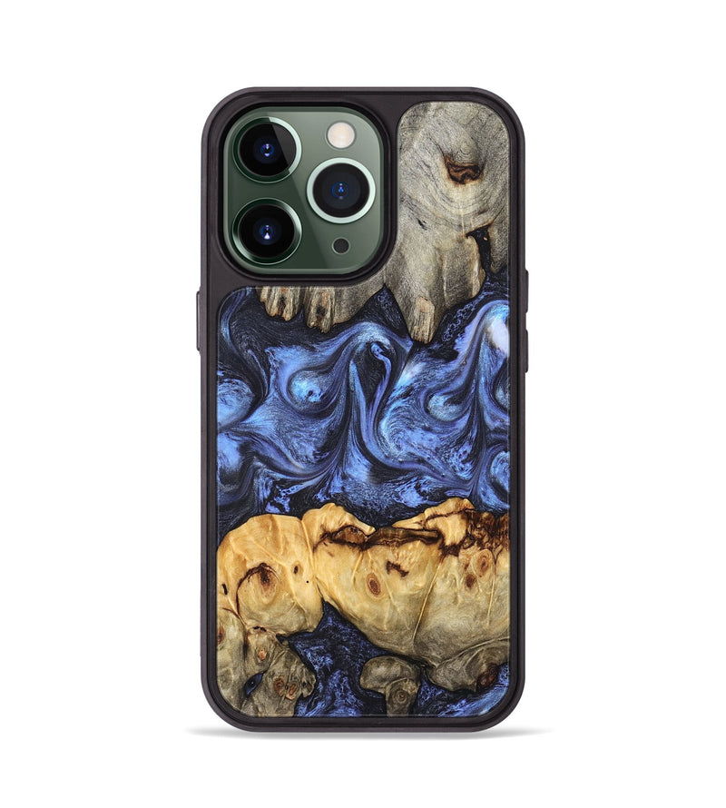 iPhone 13 Pro Wood Phone Case - Jasmyn (Blue, 827493)