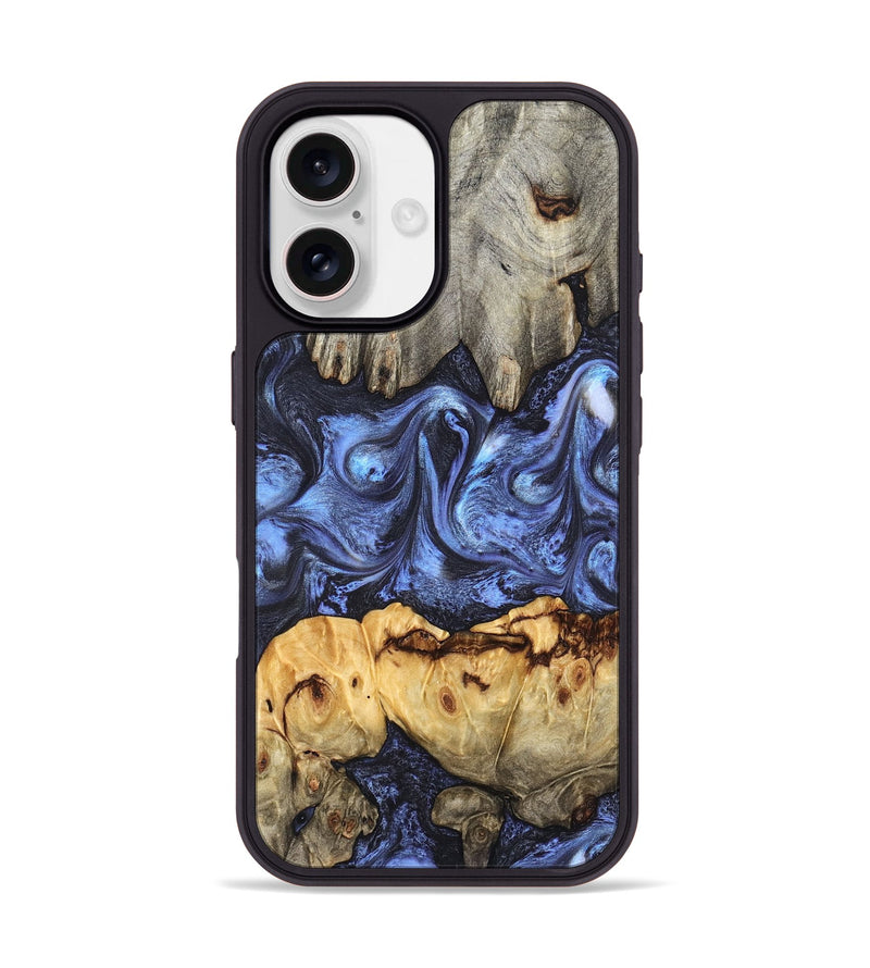 iPhone 17 Wood Phone Case - Jasmyn (Blue, 827493)