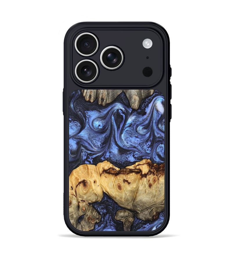 iPhone 17 Pro Wood Phone Case - Jasmyn (Blue, 827493)