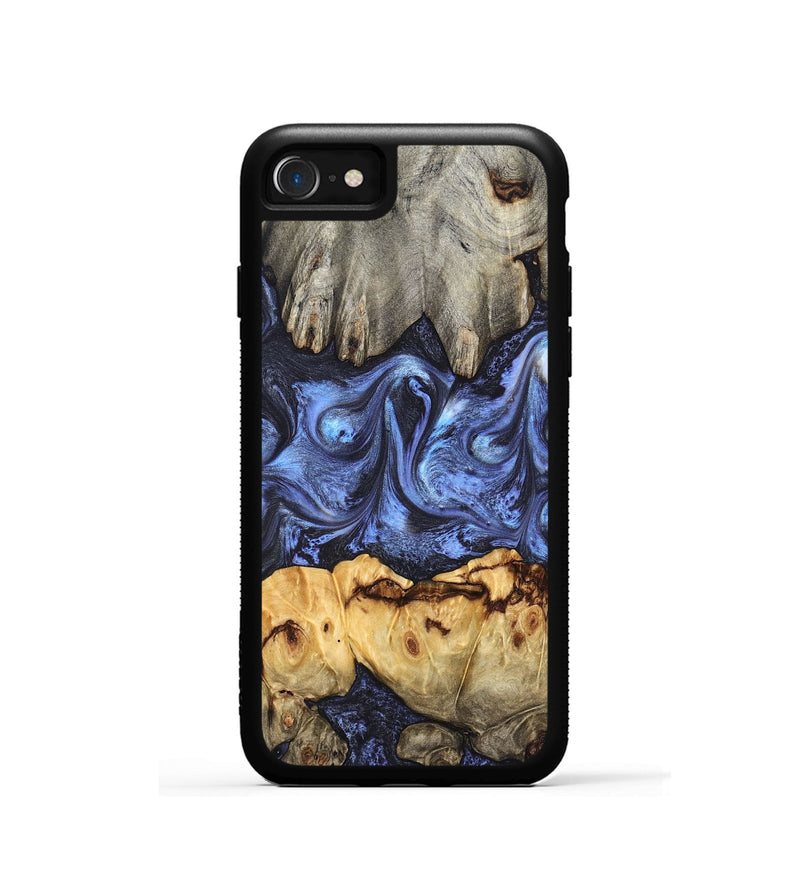 iPhone SE Wood Phone Case - Jasmyn (Blue, 827493)