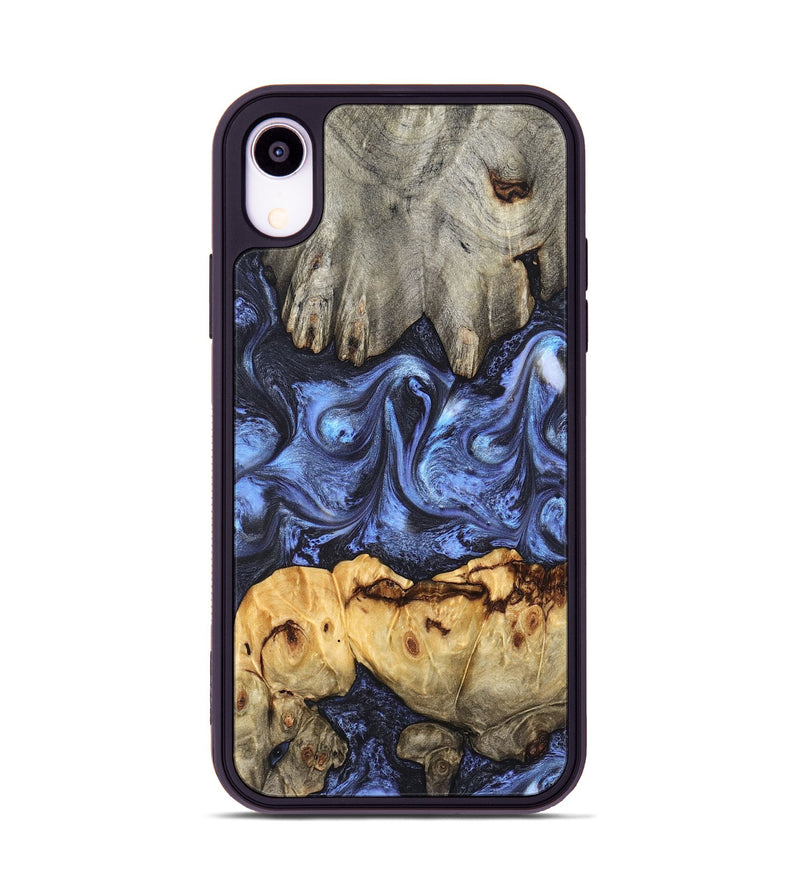 iPhone Xr Wood Phone Case - Jasmyn (Blue, 827493)