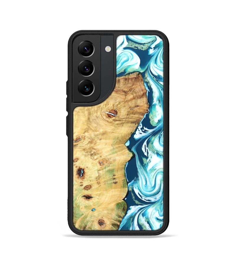 Galaxy S22 Wood Phone Case - Jesiah (Blue, 827494)