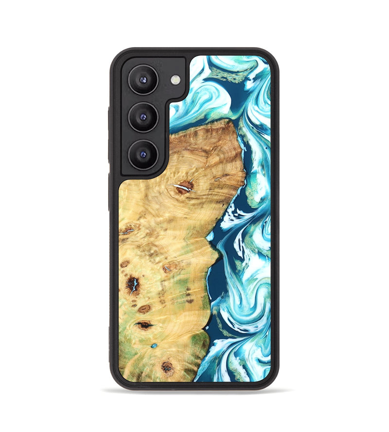 Galaxy S23 Wood Phone Case - Jesiah (Blue, 827494)