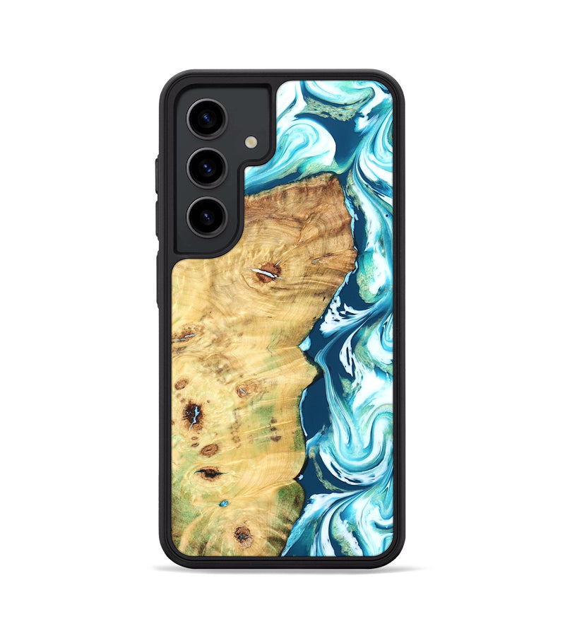 Galaxy S24 Wood Phone Case - Jesiah (Blue, 827494)