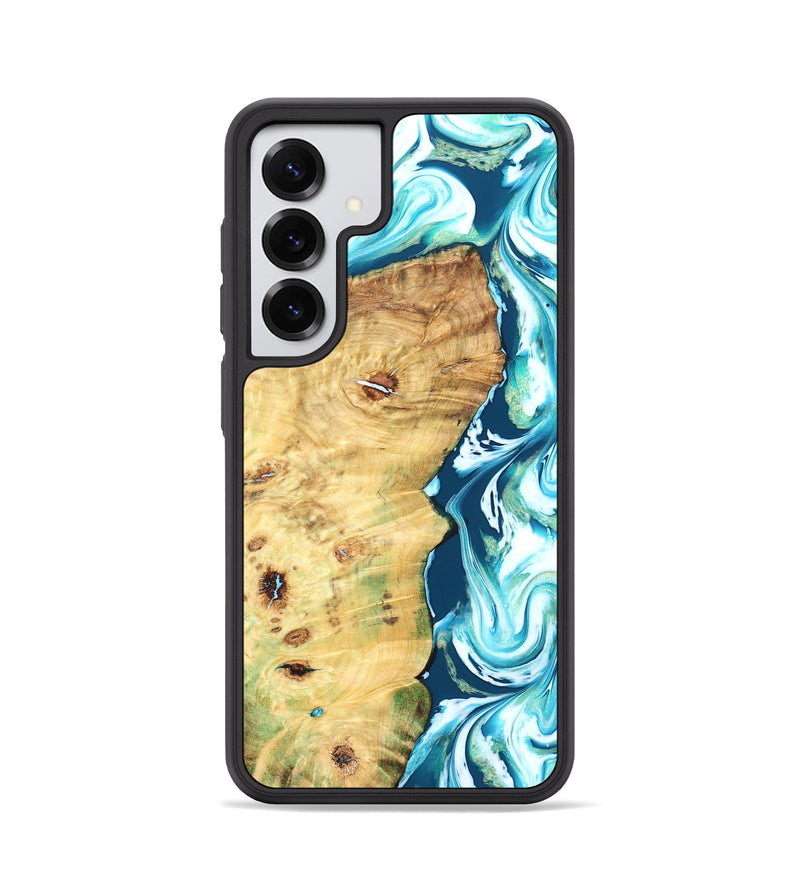 Galaxy S25 Wood Phone Case - Jesiah (Blue, 827494)