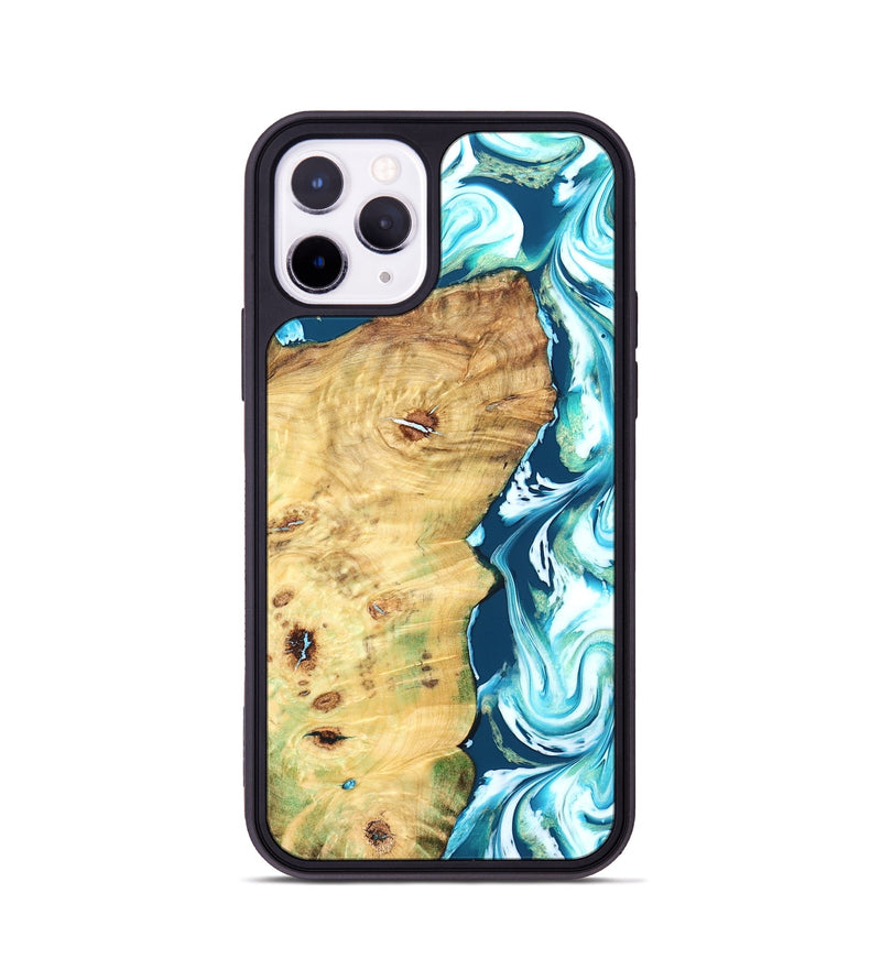 iPhone 11 Pro Wood Phone Case - Jesiah (Blue, 827494)