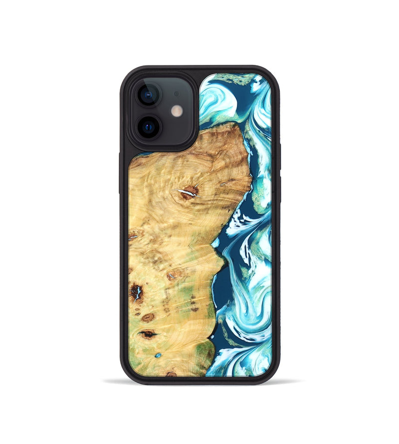 iPhone 12 mini Wood Phone Case - Jesiah (Blue, 827494)