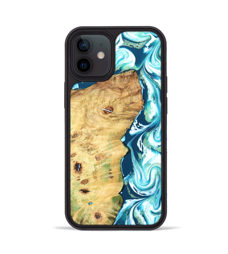 iPhone 12 Wood Phone Case - Jesiah (Blue, 827494)