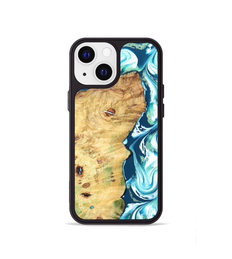 iPhone 13 mini Wood Phone Case - Jesiah (Blue, 827494)