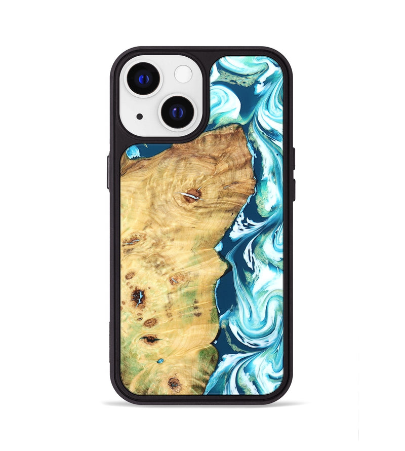 iPhone 13 Wood Phone Case - Jesiah (Blue, 827494)