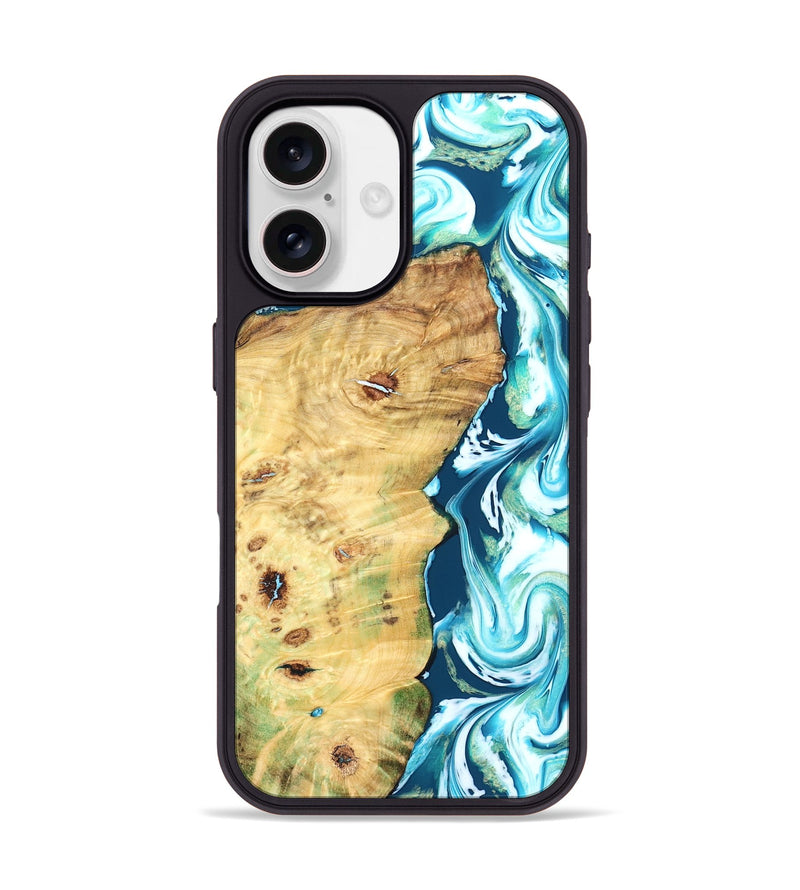 iPhone 17 Wood Phone Case - Jesiah (Blue, 827494)