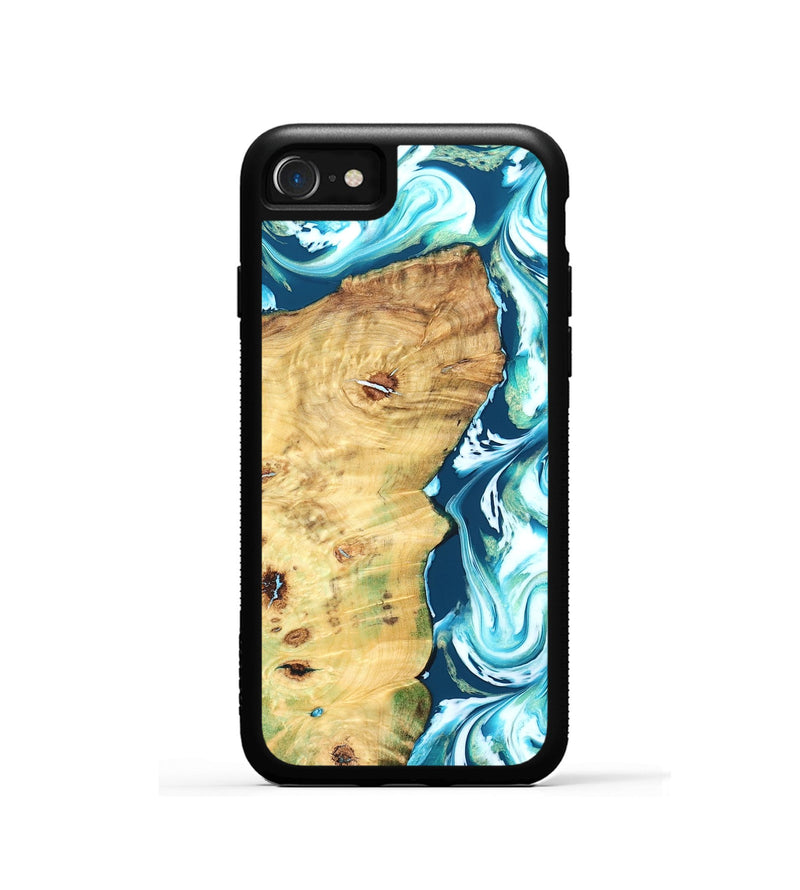 iPhone SE Wood Phone Case - Jesiah (Blue, 827494)