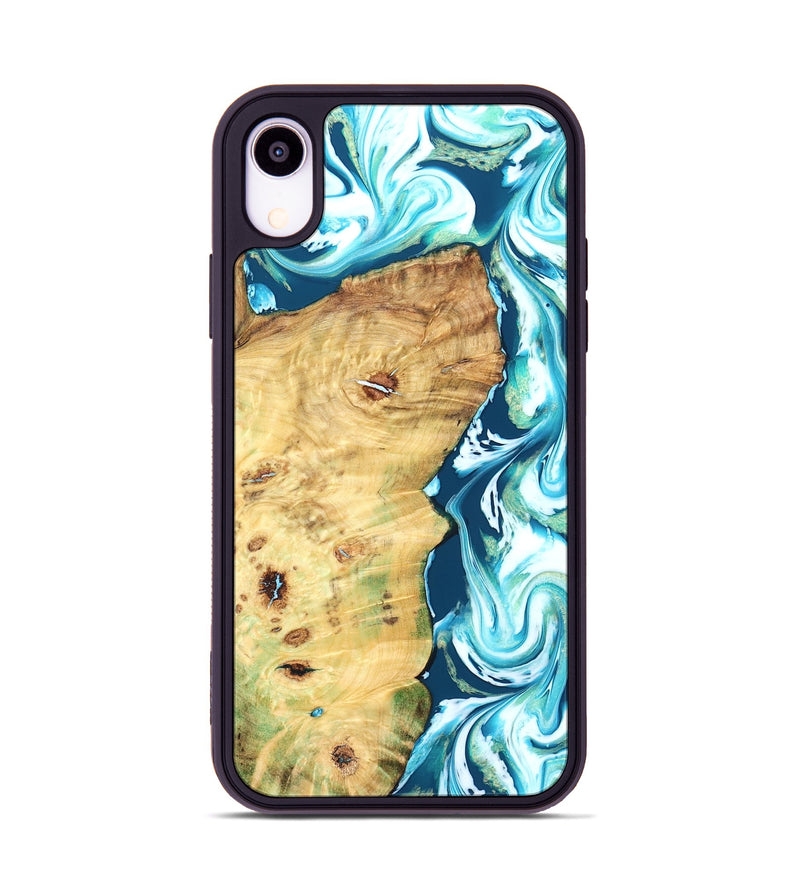 iPhone Xr Wood Phone Case - Jesiah (Blue, 827494)