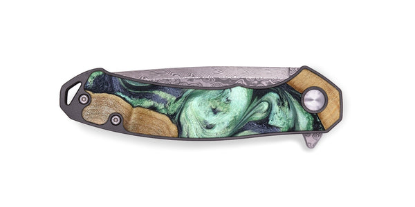 EDC Wood Pocket Knife - Keshawn (Green, 827496)