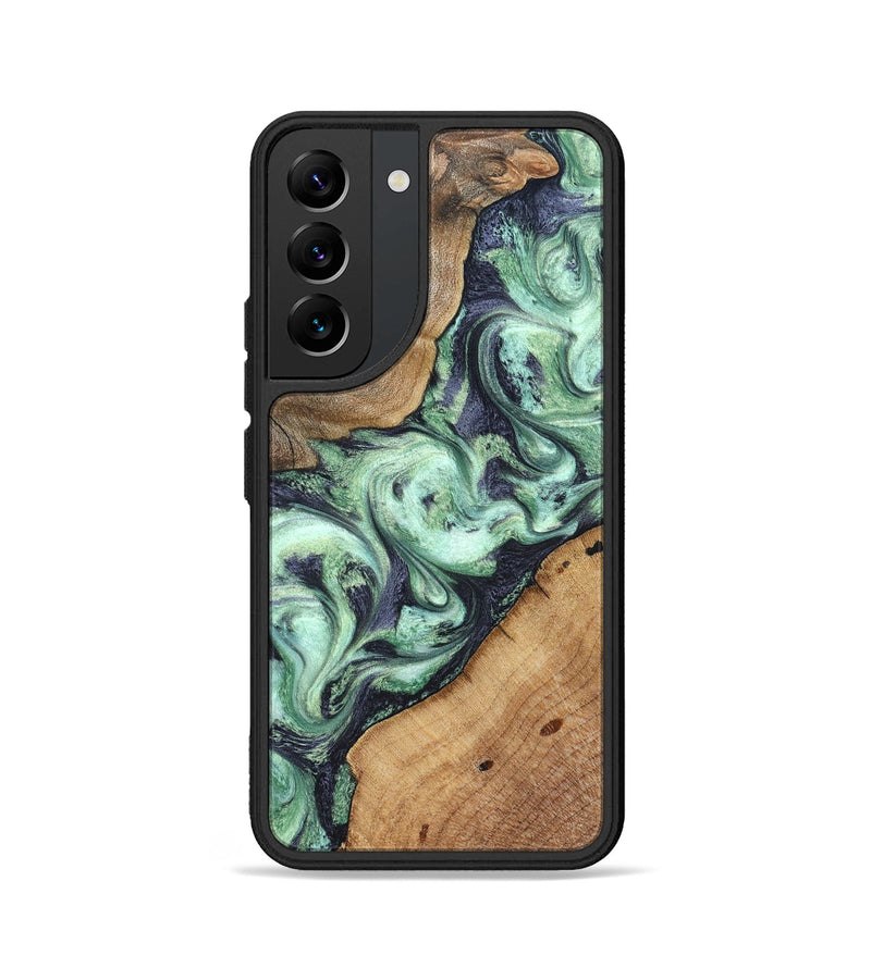 Galaxy S22 Wood Phone Case - Keshawn (Green, 827496)