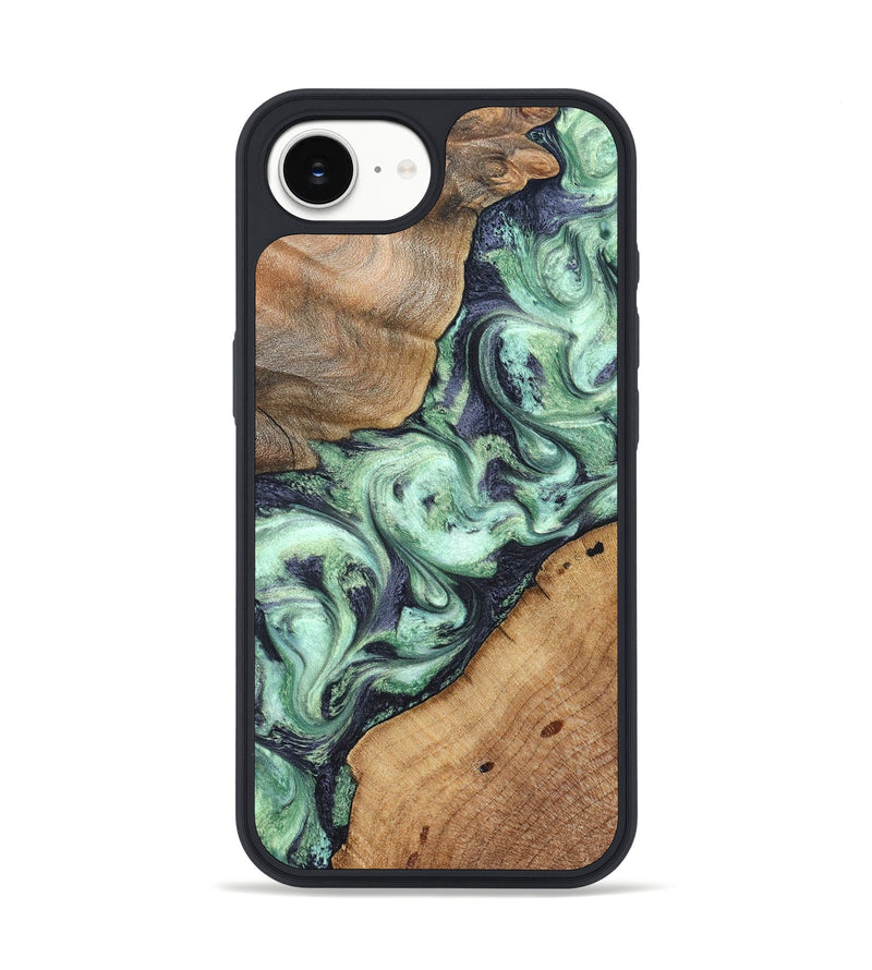 iPhone 16e Wood Phone Case - Keshawn (Green, 827496)