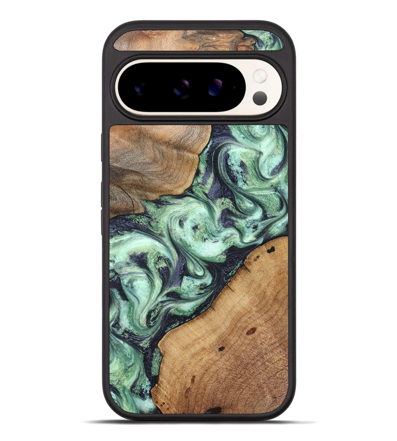 Pixel 10 Pro XL Wood Phone Case - Keshawn (Green, 827496)