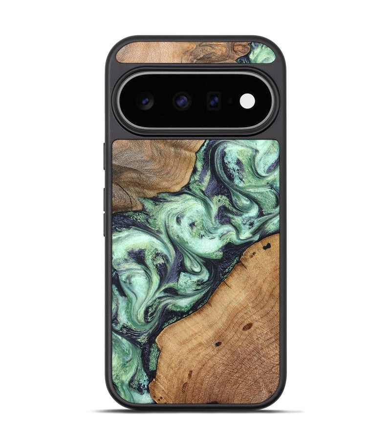 Pixel 11 Pro Wood Phone Case - Keshawn (Green, 827496)