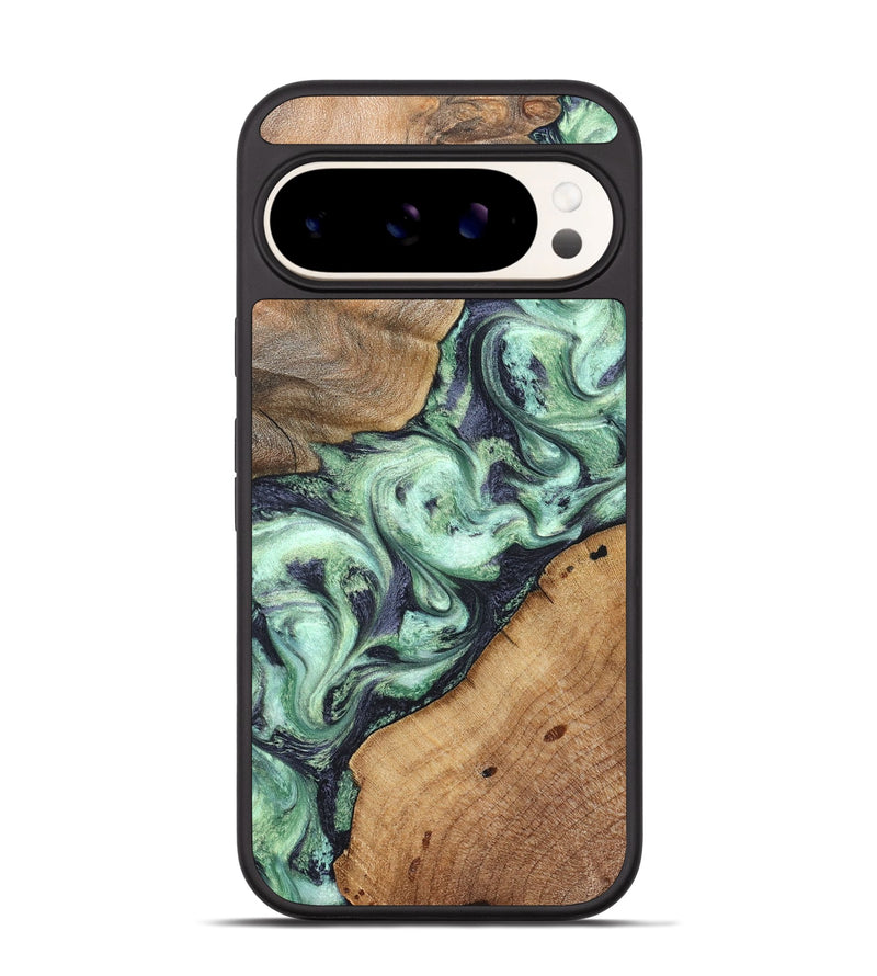 Pixel 9 Pro Wood Phone Case - Keshawn (Green, 827496)