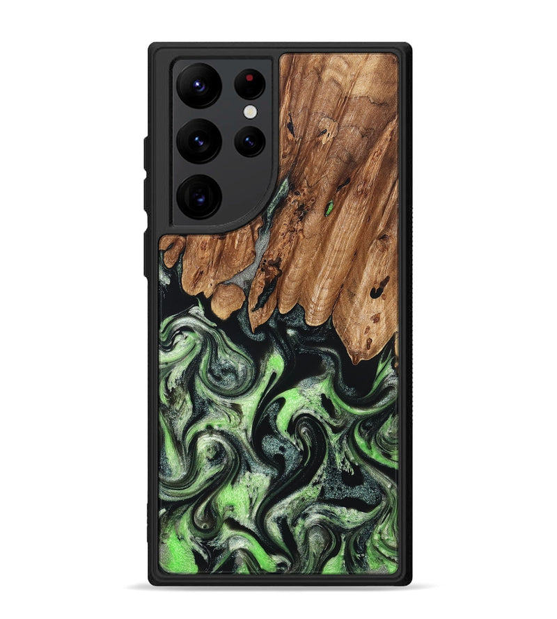 Galaxy S22 Ultra Wood Phone Case - Teresa (Green, 827497)
