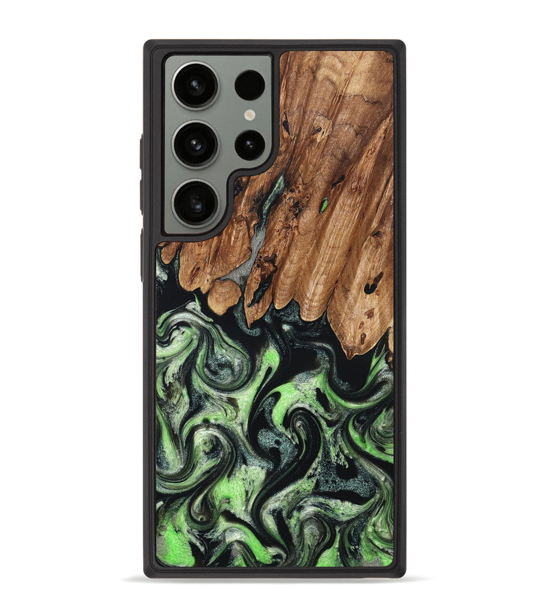 Galaxy S23 Ultra Wood Phone Case - Teresa (Green, 827497)