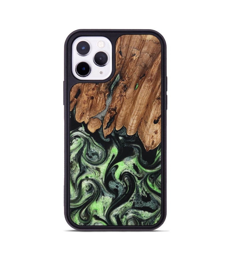 iPhone 11 Pro Wood Phone Case - Teresa (Green, 827497)