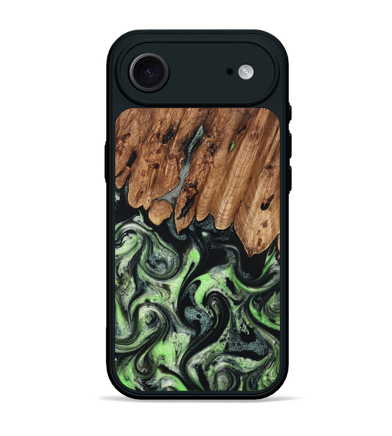 iPhone 17 Air Wood Phone Case - Teresa (Green, 827497)