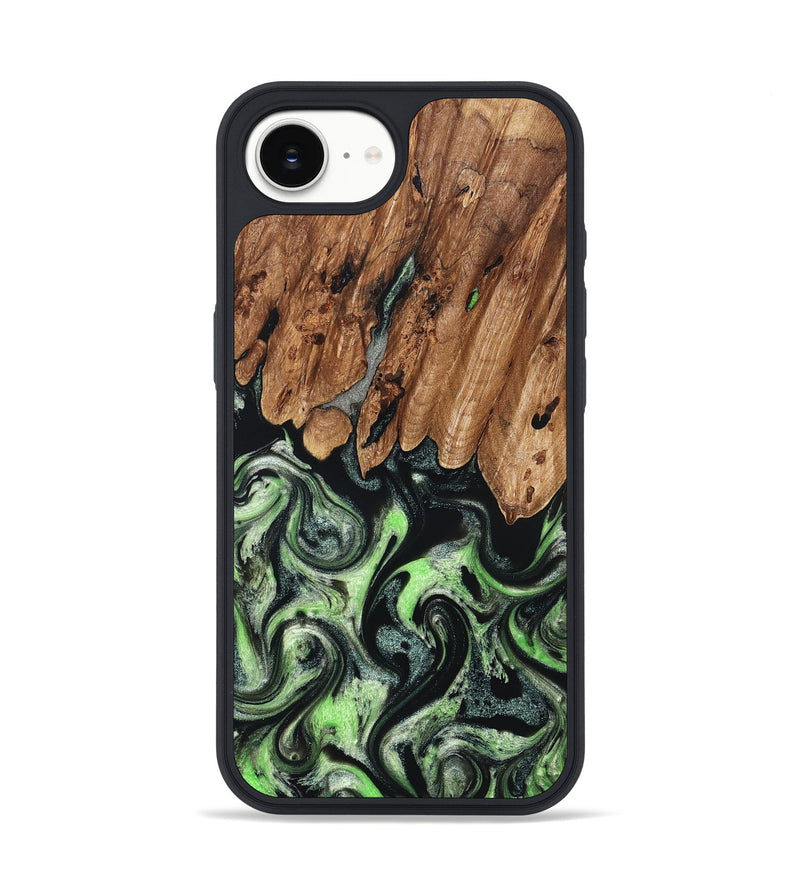 iPhone 17e Wood Phone Case - Teresa (Green, 827497)