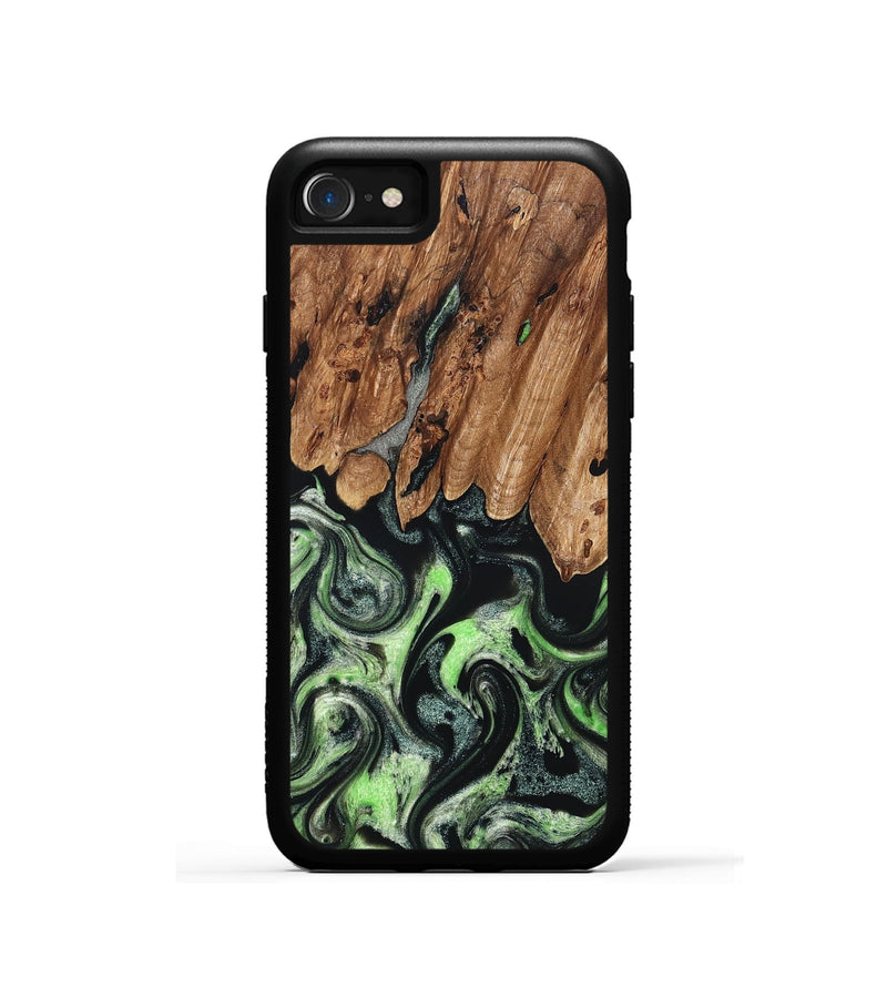 iPhone SE Wood Phone Case - Teresa (Green, 827497)