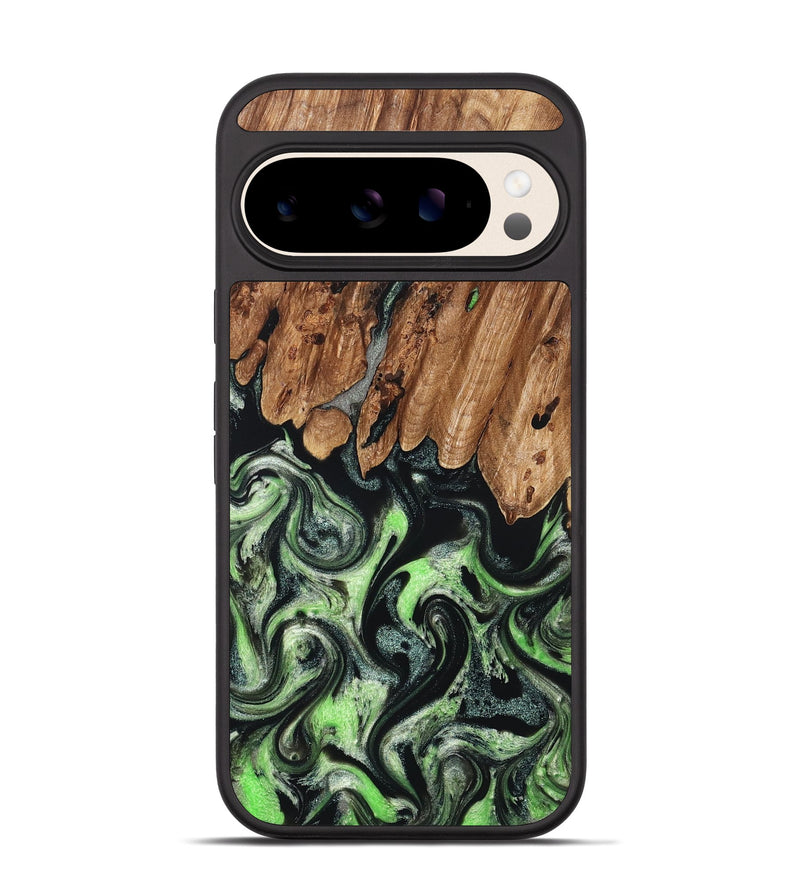 Pixel 10 Wood Phone Case - Teresa (Green, 827497)