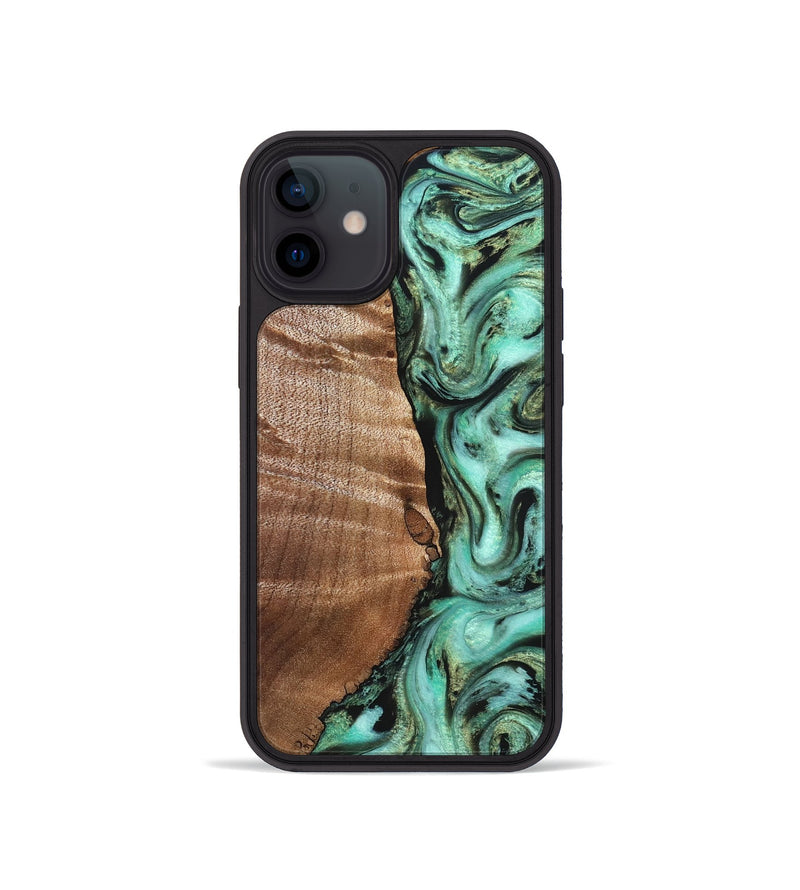 iPhone 12 mini Wood Phone Case - Ara (Green, 827498)