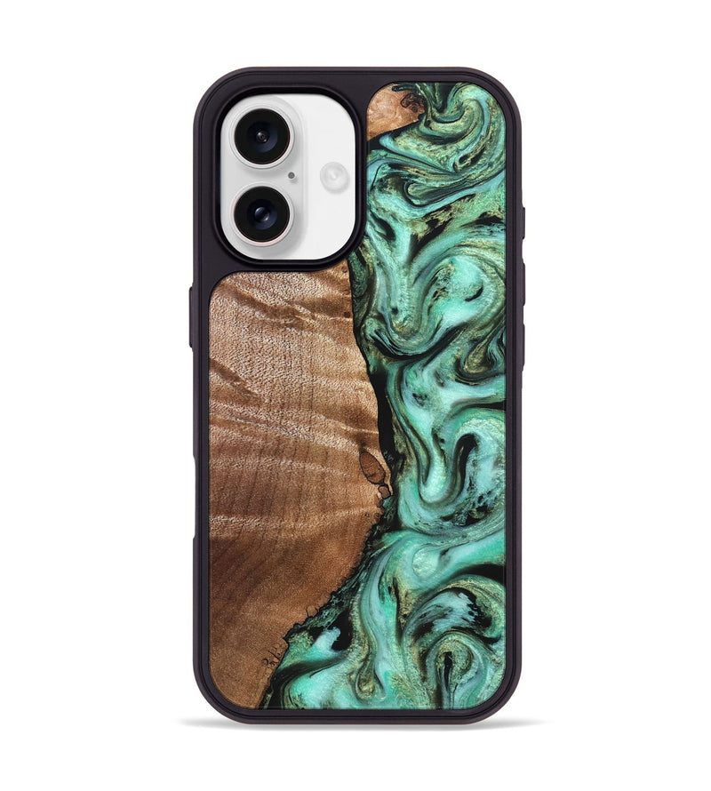 iPhone 17 Wood Phone Case - Ara (Green, 827498)