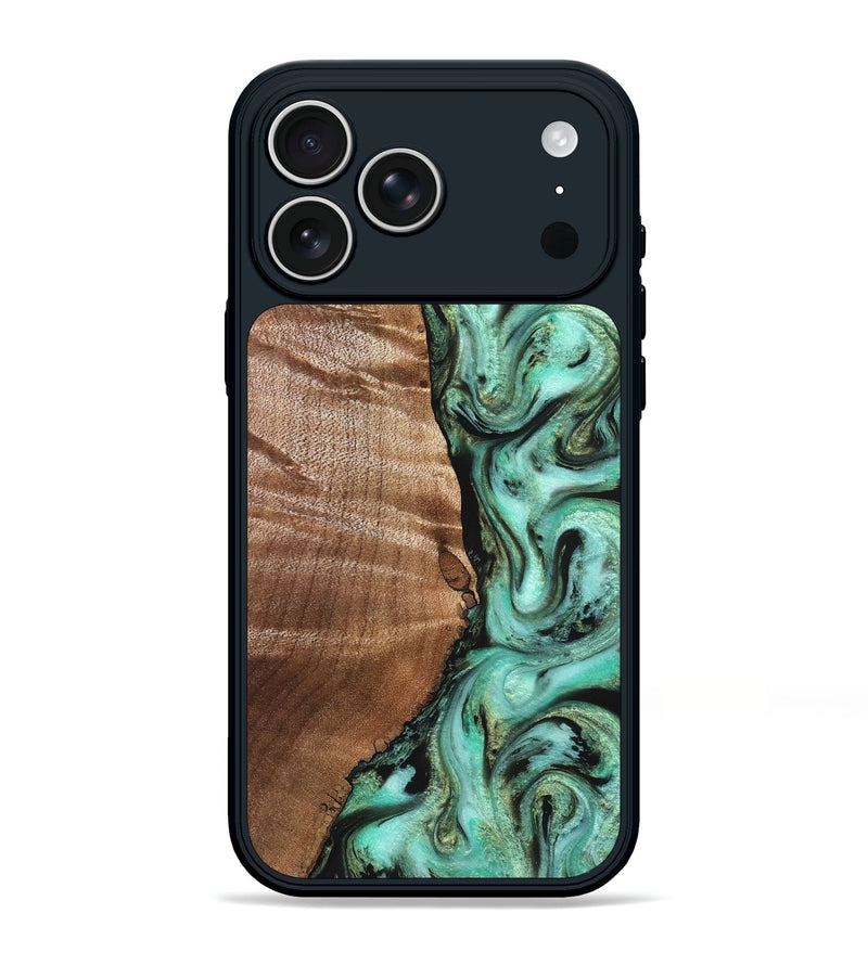 iPhone 17 Pro Max Wood Phone Case - Ara (Green, 827498)