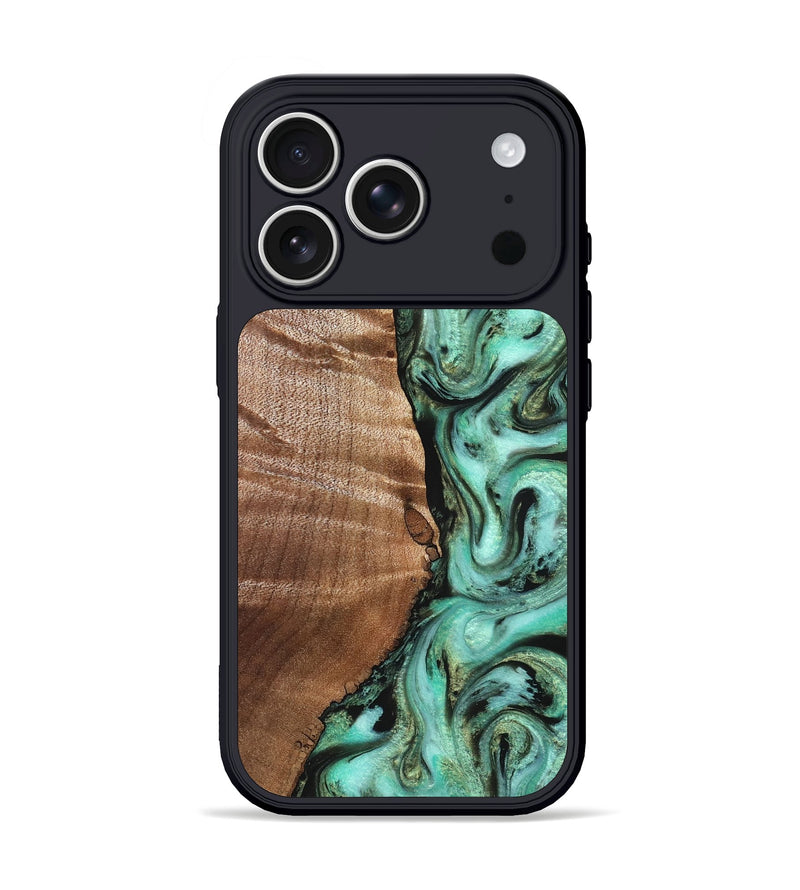 iPhone 17 Pro Wood Phone Case - Ara (Green, 827498)