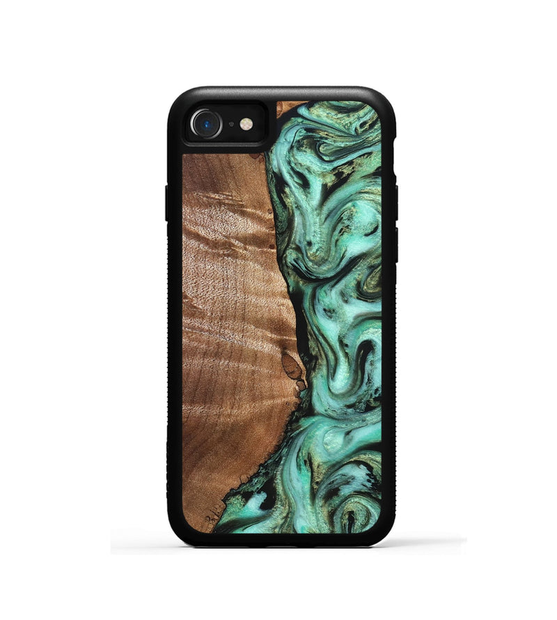 iPhone SE Wood Phone Case - Ara (Green, 827498)
