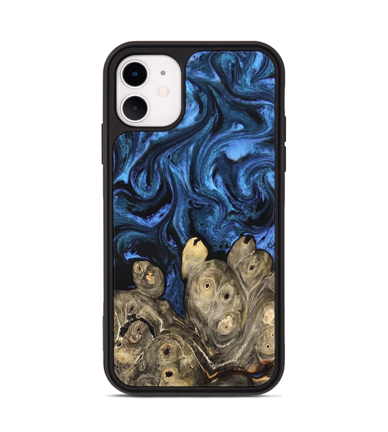 iPhone 11 Wood Phone Case - Shani (Blue, 827500)