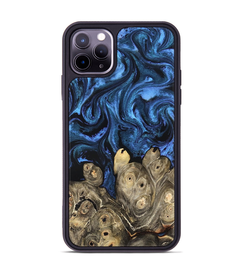 iPhone 11 Pro Max Wood Phone Case - Shani (Blue, 827500)