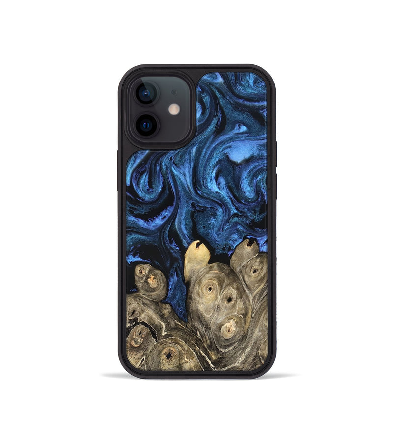 iPhone 12 mini Wood Phone Case - Shani (Blue, 827500)