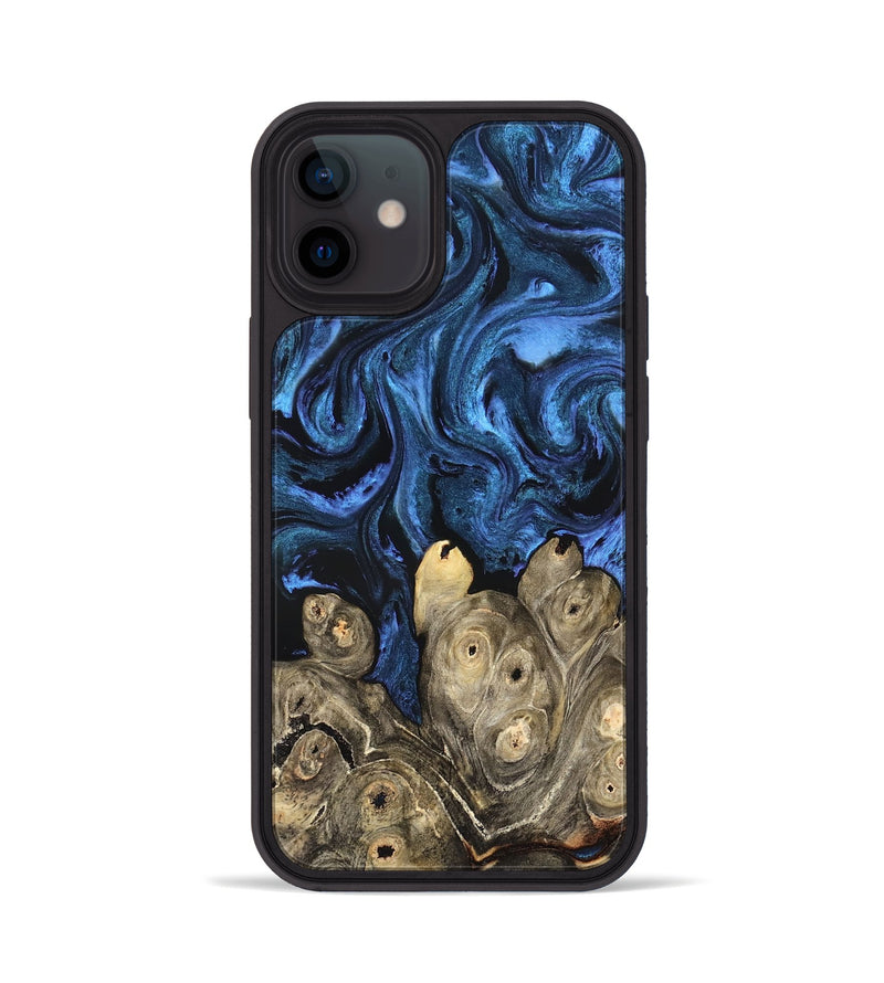 iPhone 12 Wood Phone Case - Shani (Blue, 827500)