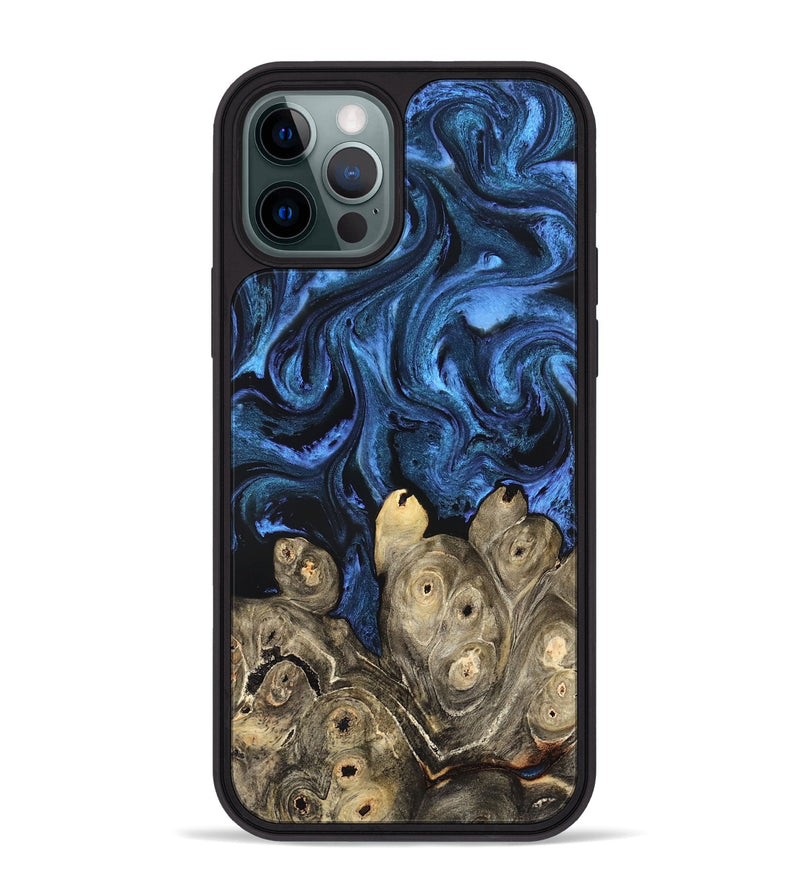 iPhone 12 Pro Max Wood Phone Case - Shani (Blue, 827500)