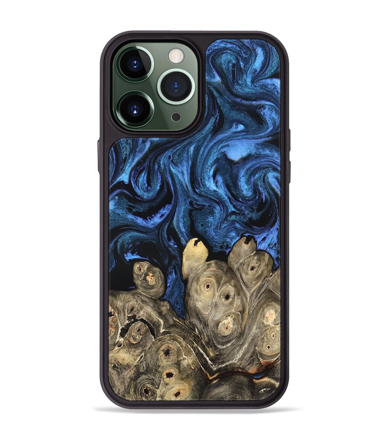 iPhone 13 Pro Max Wood Phone Case - Shani (Blue, 827500)