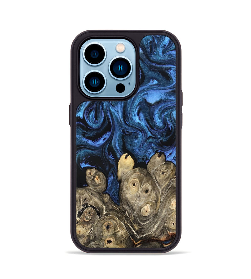 iPhone 14 Pro Wood Phone Case - Shani (Blue, 827500)