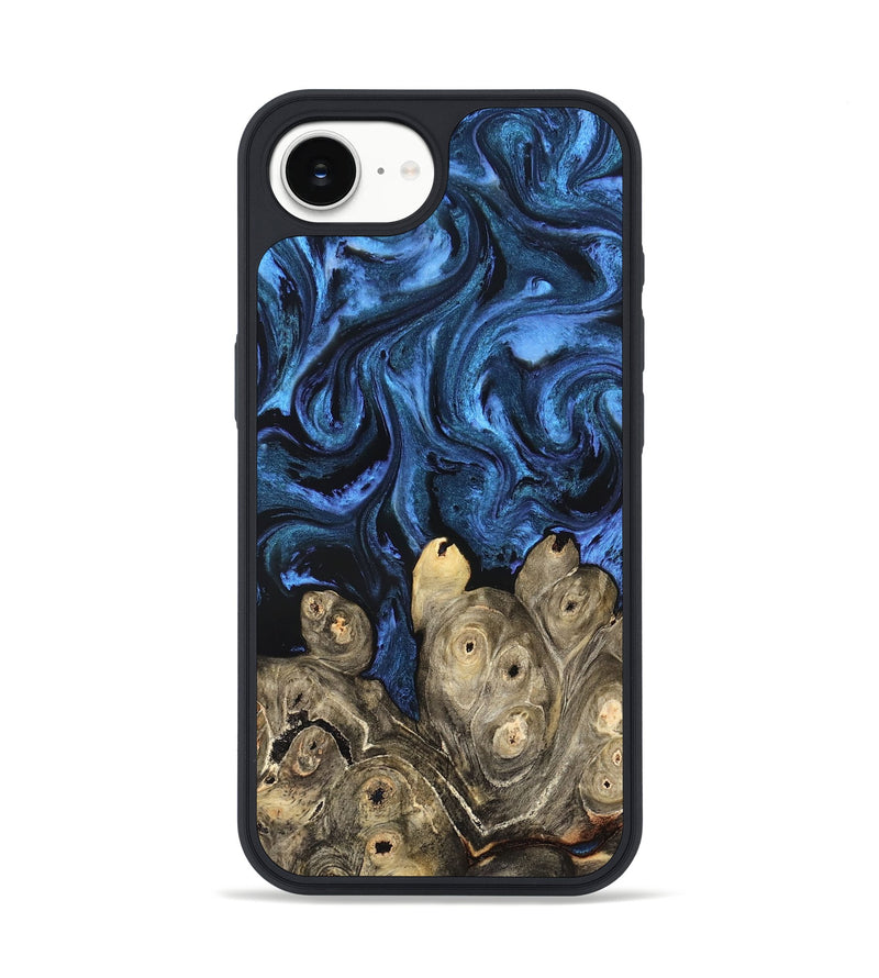 iPhone 16e Wood Phone Case - Shani (Blue, 827500)