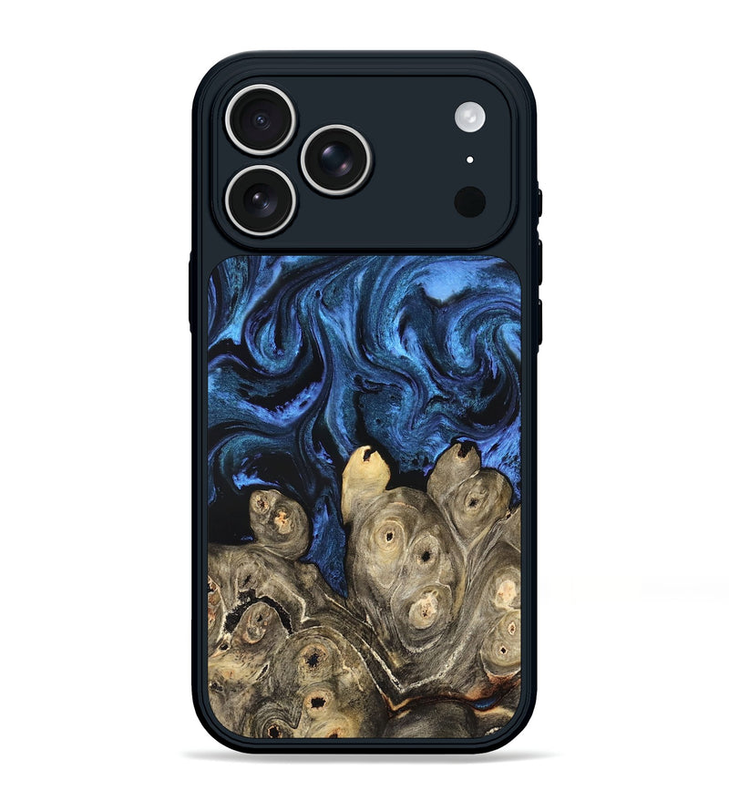 iPhone 17 Pro Max Wood Phone Case - Shani (Blue, 827500)