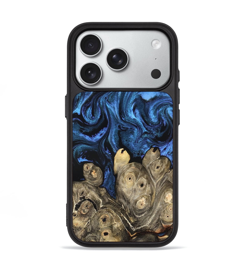 iPhone 18 Pro Wood Phone Case - Shani (Blue, 827500)